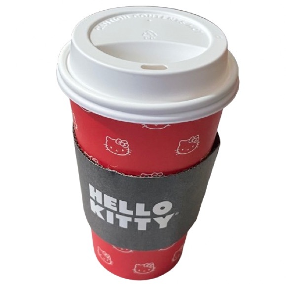 NEW Hello Kitty Hot Cup Set Of 10 W/ Lids + Sleeves - Picture 3 of 15